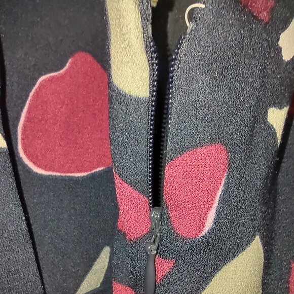 GEORGE BY MARK EISEN RASPBERRY BLACK GRAY SLEEVELESS DRESS WOMEN'S SIZE 8 - Picture 8 of 12